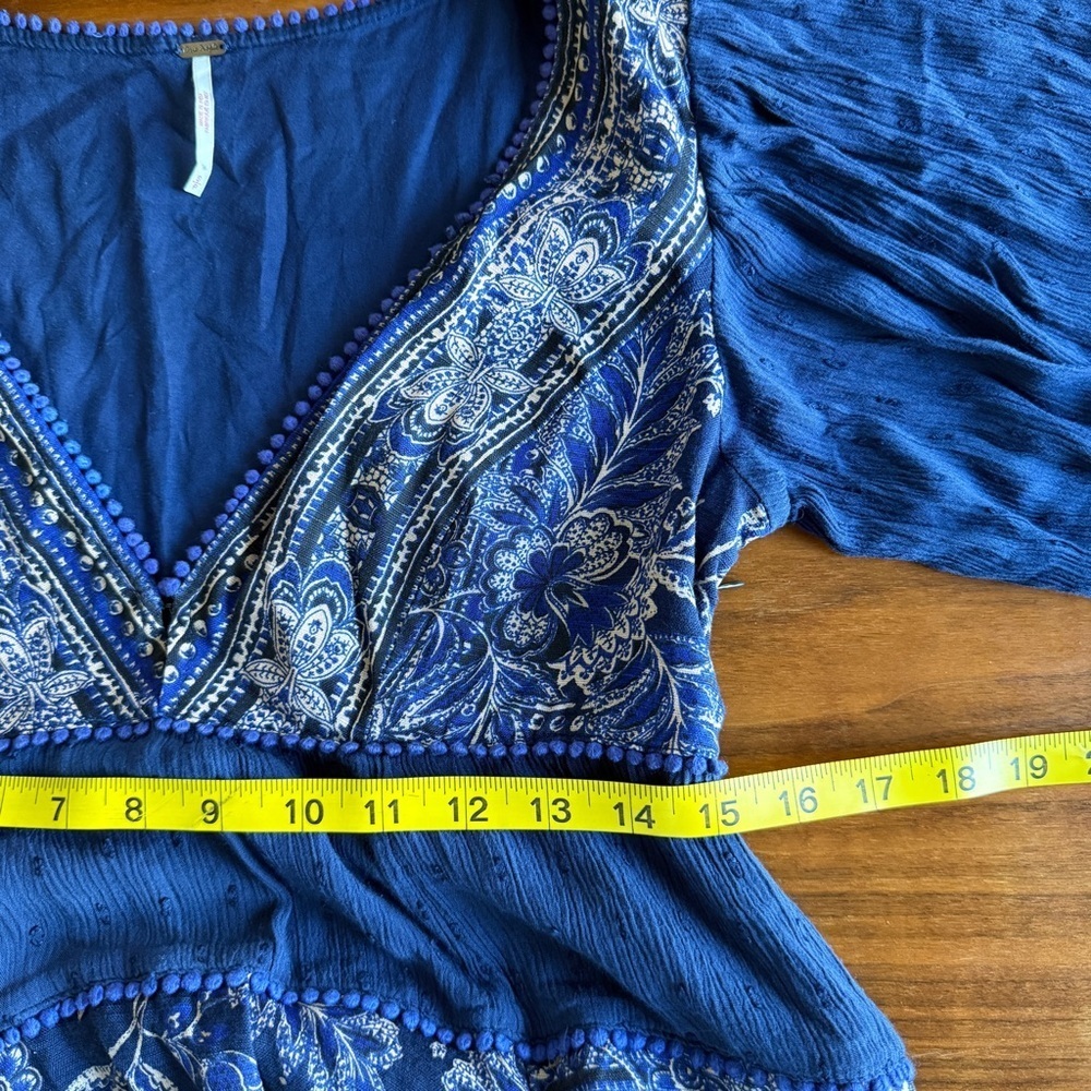 Free people My Love Navy Blue Mini dress Small - Picture 15 of 15